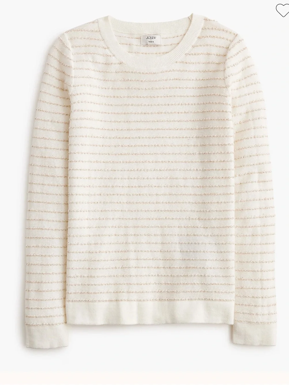 New J. Crew Metallic-stripe Teddie Sweater XS